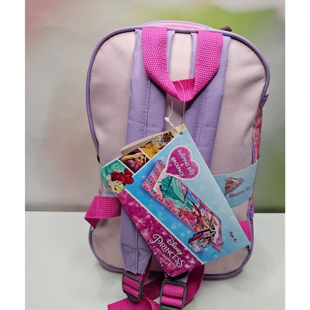NWT Disney Princess Backpack Sleeping Bag 2 Piece Set Dare to Dream